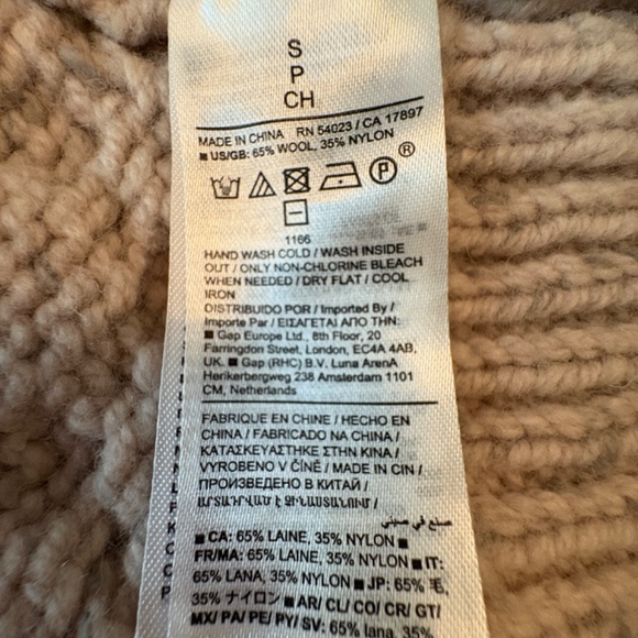 Banana Republic Wool Fisherman's Sweater Small - Picture 4 of 4